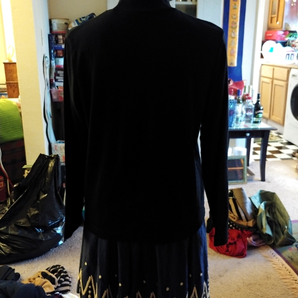 Black Top Kim Rogers Long Sleeve Cotton Shirt - Picture 3 of 8